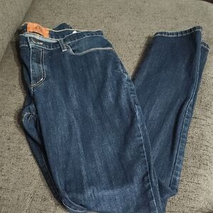 Women's Dark Blue Straight Leg Jeans